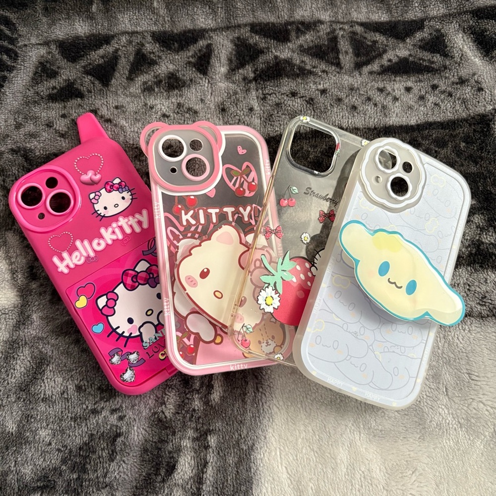 4 Sanrio Hello Kitty Cinnamoroll iPhone 14 Cases